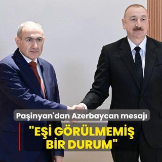 Pa�inyan'dan Azerbaycan mesaj�: E�i g�r�lmemi� bir durum