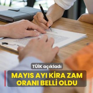 T��K a��klad�: May�s ay� kira zam oran� belli oldu