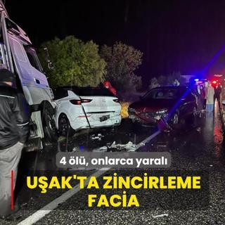 U�ak'ta zincirleme facia! 4 �l�, onlarca yaral�