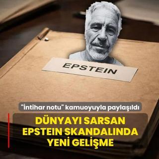 D�nyay� sarsan Epstein skandal�nda yeni geli�me! ��ntihar notu� kamuoyuyla payla��ld�