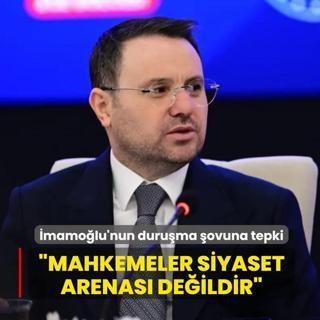�mamo�lu'nun duru�ma �ovuna tepki... �Mahkemeler siyaset arenas� de�ildir�