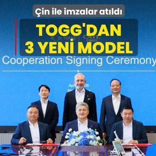 TOGG'dan 3 yeni model! �in ile imzalar at�ld�