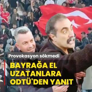Provokasyon s�kmedi! Bayra�a el uzatanlara ODT�'den yan�t