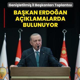 AK Parti Geni�letilmi� �l Ba�kanlar� Toplant�s�... Ba�kan Erdo�an a��klamalarda bulunuyor