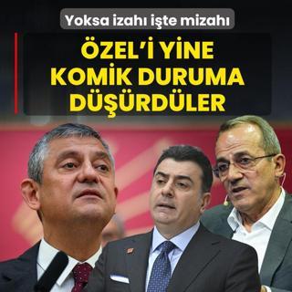 Yoksa izah� i�te mizah�! �zel'i yine komik duruma d���rd�ler