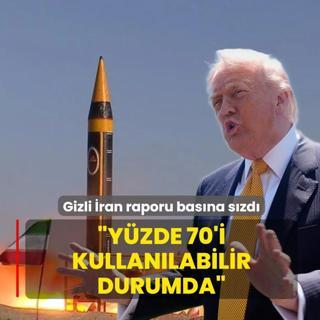 Gizli �ran raporu bas�na s�zd�: Y�zde 70'i kullan�labilir durumda