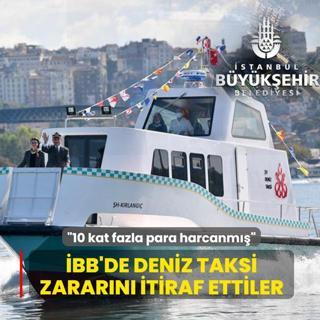 �BB'de deniz taksi zarar�n� itiraf ettiler... �10 kat fazla para harcanm���