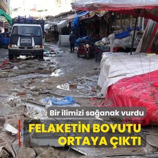 Samsun'u sa�anak vurdu! Sel felaketinin boyutu g�n a�ar�nca ortaya ��kt�