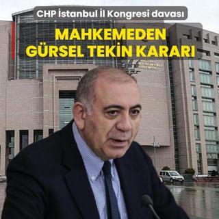 CHP �stanbul �l Kongresi davas�nda yeni geli�me: Mahkemeden G�rsel Tekin karar�