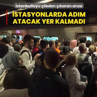 �stanbulluyu �ileden ��karan ar�za: Metro istasyonlar�nda ad�m atacak yer kalmad�
