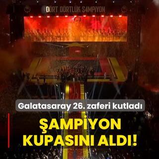 �ampiyon kupas�n� ald�! Galatasaray 26. zaferi kutlad�