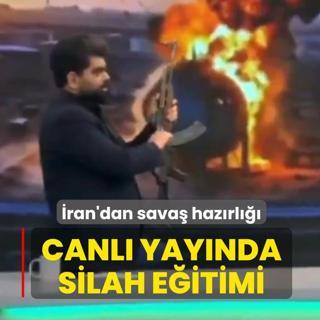 �ran'dan sava� haz�rl���: Canl� yay�nda silah e�itimi