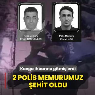 Kavga ihbar�na gitmi�lerdi... 2 polisimiz �ehit oldu