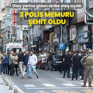 Olay yerine giden ekibe ate� a��ld�: 2 polis memuru �ehit oldu