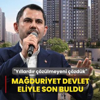 Ma�duriyet devlet eliyle son buldu! Bakan Kurum: Y�llard�r ��z�lmeyeni ��zd�k