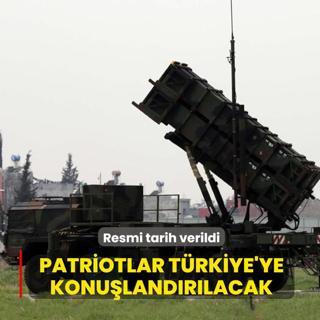 Resmi tarih verildi... Patriotlar T�rkiye'ye konu�land�r�lacak