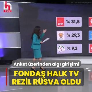Anket �zerinden alg� giri�imi! Fonda� Halk TV rezil r�sva oldu