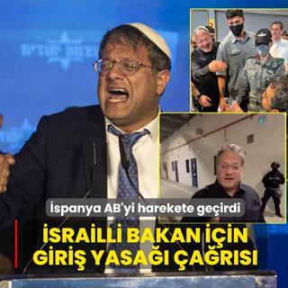 �spanya AB'yi harekete ge�irdi... �srailli bakan i�in giri� yasa�� �a�r�s�