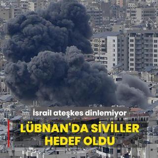 �srail ate�kes dinlemiyor! L�bnan'da siviller hedef oldu: �ok say�da �l� ve yaral� var