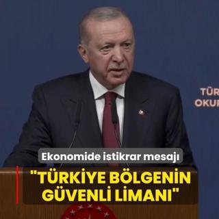 Ba�kan Erdo�an'dan ekonomide istikrar mesaj�: T�rkiye b�lgenin g�venli liman�