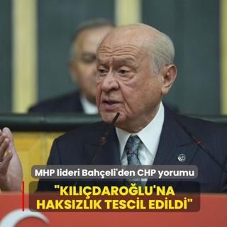 MHP lideri Bah�eli'den CHP yorumu: �K�l��daro�lu'na haks�zl�k tescil edildi�