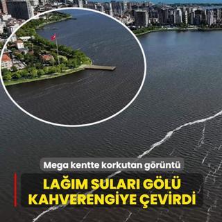 Mega kentte korkutan g�r�nt�! La��m sular� g�l� kahverengiye �evirdi