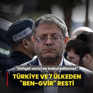 T�rkiye dahil 8 �lkeden �Ben-Gvir� resti: �Deh�et verici ve kabul edilemez�