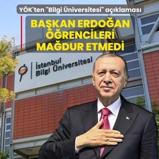 Y�K'ten �Bilgi �niversitesi� a��klamas�: Ba�kan Erdo�an ��rencileri ma�dur etmedi