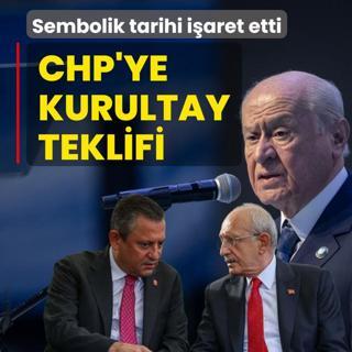 Bah�eli'den CHP'ye kurultay teklifi! Sembolik tarihi i�aret etti