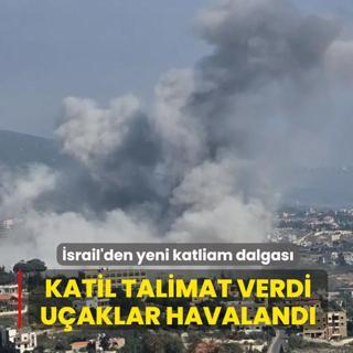 Katil talimat verdi, sava� u�aklar� havaland�! �srail'den yeni katliam dalgas�