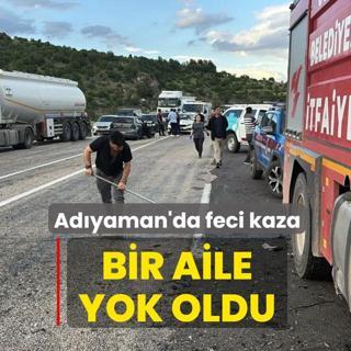 Ad�yaman'da feci kaza: Bir aile yok oldu