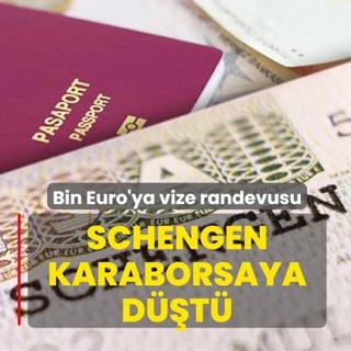 Schengen karaborsaya d��t�: Bin Euro'ya vize randevusu