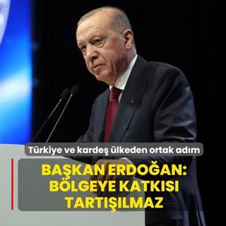 Ba�kan Erdo�an, T�rkiye-Azerbaycan ortak giri�imini i�aret etti: B�lgeye katk�s� tart���lmaz