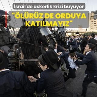 �srail'de askerlik krizi b�y�yor: Haredi protestolar� t�m �lkeye yay�ld�