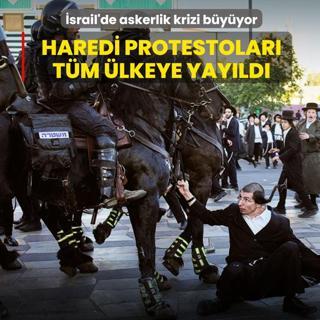 �srail'de askerlik krizi b�y�yor: Haredi protestolar� t�m �lkeye yay�ld�