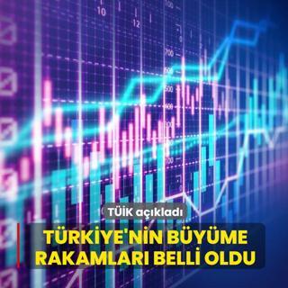 T��K a��klad�! T�rkiye'nin b�y�me rakamlar� belli oldu