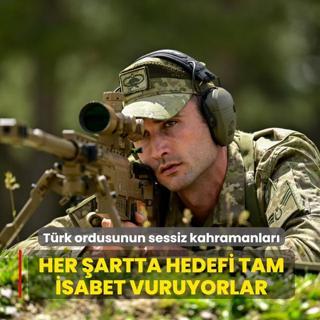 T�rk ordusunun g�r�nmez kahramanlar�! Her �artta hedefi tam isabet vuruyorlar
