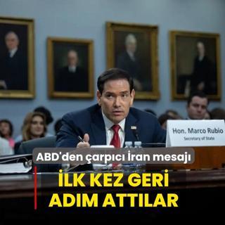 ABD'den �arp�c� �ran mesaj�! �lk kez geri ad�m att�lar
