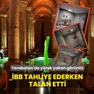 �BB tahliye ederken talan etti! Yerebatan Sarn�c� onar�l�yor