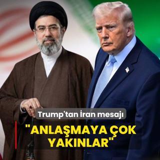 Trump'tan �ran mesaj�... �Anla�maya �ok yak�nlar�