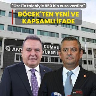 Muhittin B�cek'ten yeni ve kapsaml� ifade: �zel'in talebiyle 950 bin euro verdim