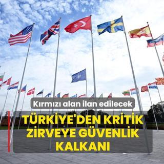 T�rkiye'den kritik zirveye g�venlik kalkan�: K�rm�z� alan ilan edilecek