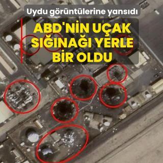 Uydu g�r�nt�lerine yans�d�! ABD'nin u�ak s���na�� yerle bir oldu