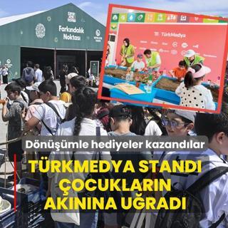 T�rkMedya stand� �ocuklar�n ak�n�na u�rad�! D�n���mle hediyeler kazand�lar