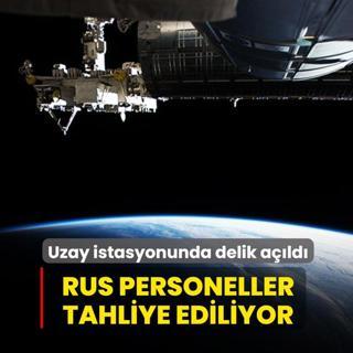 Uzay istasyonunda delik a��ld�: Rus personeller tahliye ediliyor