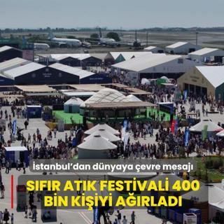 �stanbul'dan d�nyaya �evre mesaj�.. S�f�r At�k Festivali 400 bin ki�iyi a��rlad�