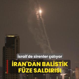 �srail'de sirenler �al�yor... �ran'dan balistik f�ze sald�r�s�