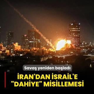 Sava� yeniden ba�lad�: �ran Tel Aviv'i vuruyor