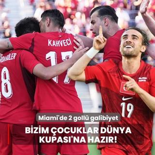 Bizim �ocuklar D�nya Kupas�'na haz�r! Miami'de 2 goll� galibiyet