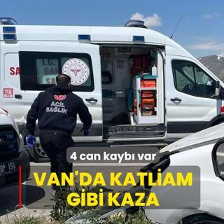 Van'da katliam gibi kaza: 4 can kayb� var